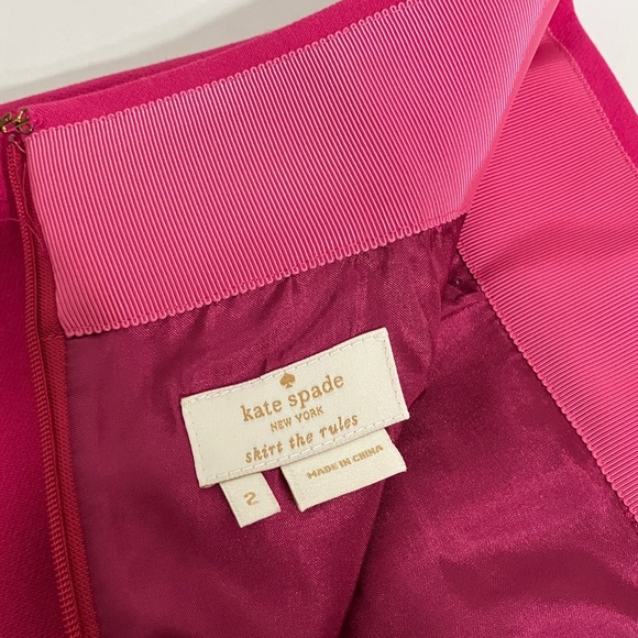 Kate Spade Bright Pink Skirt size 2 - Picture 4 of 9